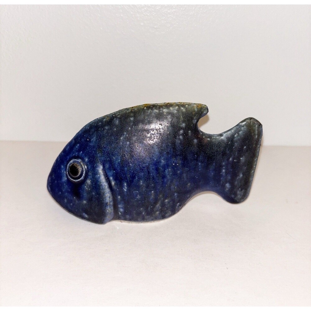 Vintage Jorge Mealha Ceramic Blue Fish